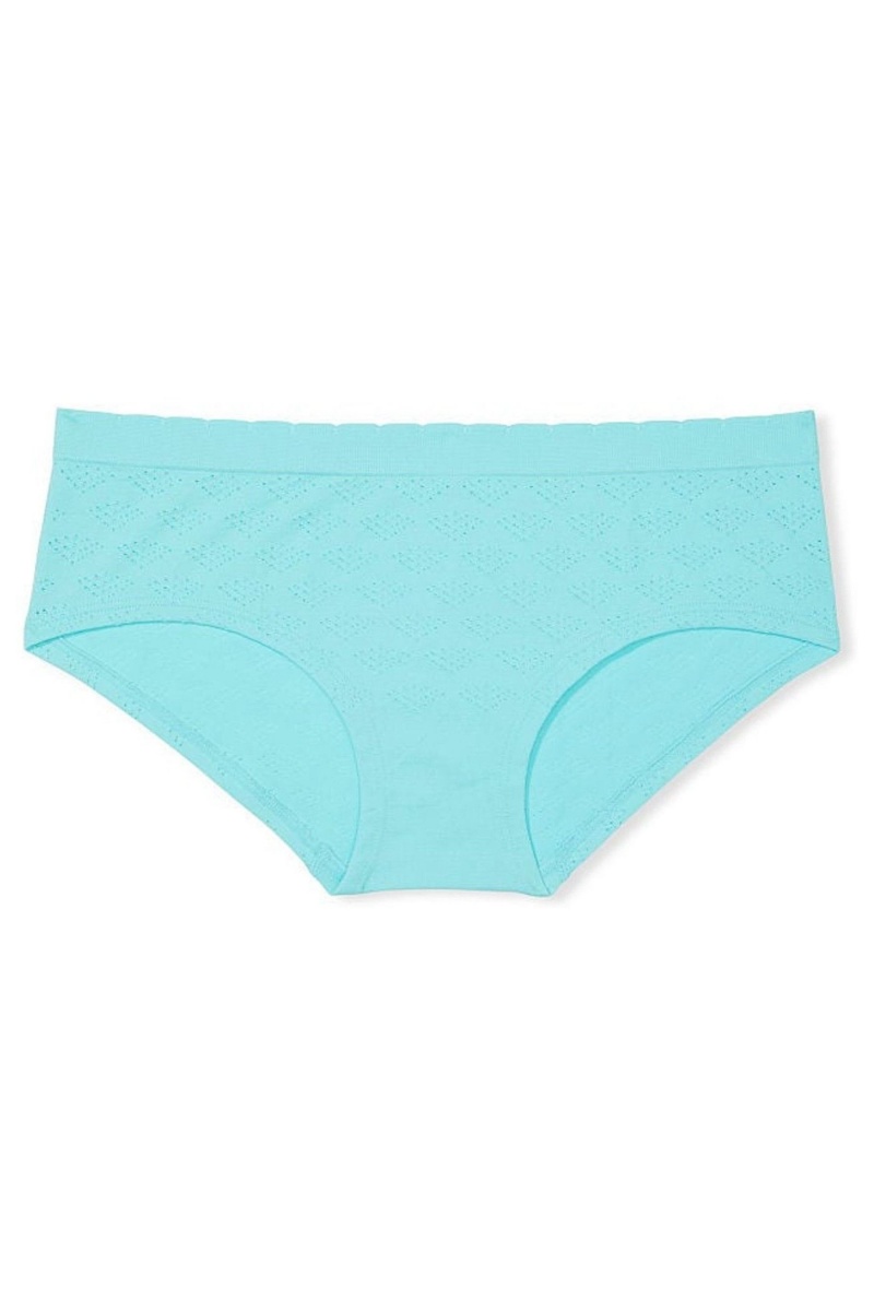 Victoria's Secret Seamless Hipster Knickers Blau | 265903VCD