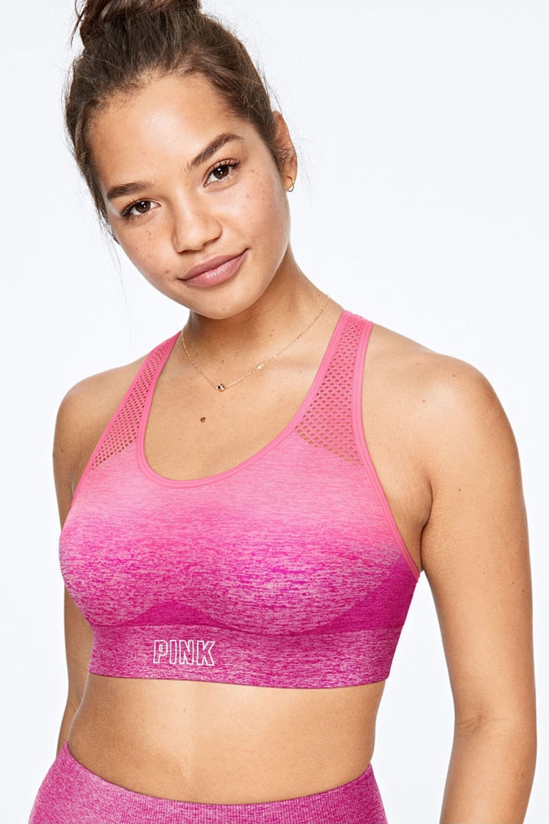 Victoria\'s Secret Seamless Lightly Gefütterte Sports Bra Beach Orchid Wave Tie Dye | 630781OMI