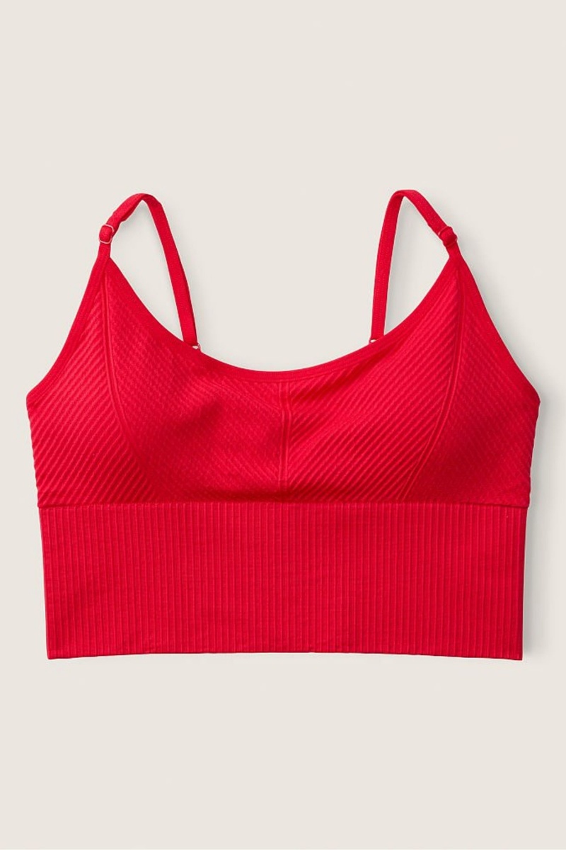 Victoria's Secret Seamless Seamless Lightly Gefütterte Low Impact Sports Bra Rot | 975260ZEY