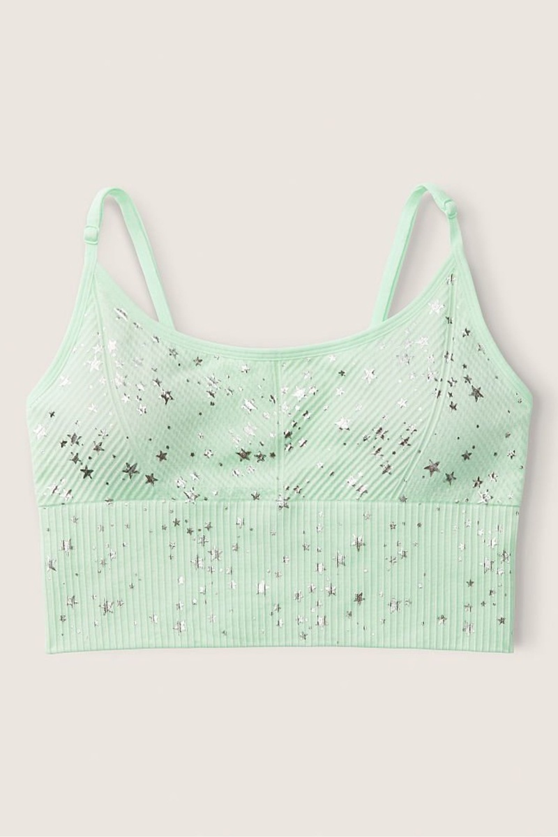 Victoria's Secret Seamless Seamless Lightly Gefütterte Low Impact Sports Bra Grün | 783254BYW