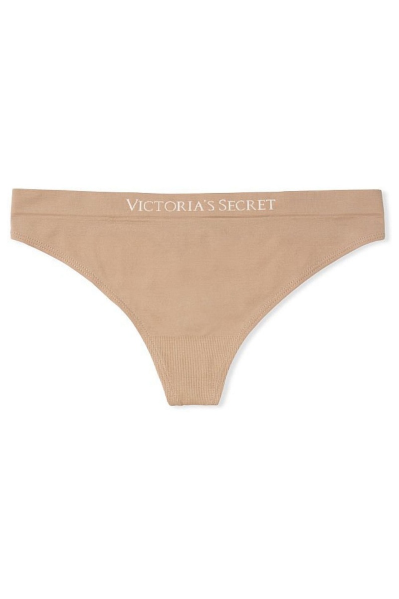 Victoria's Secret Seamless Tanga Knickers Almost Nude | 352780CWN