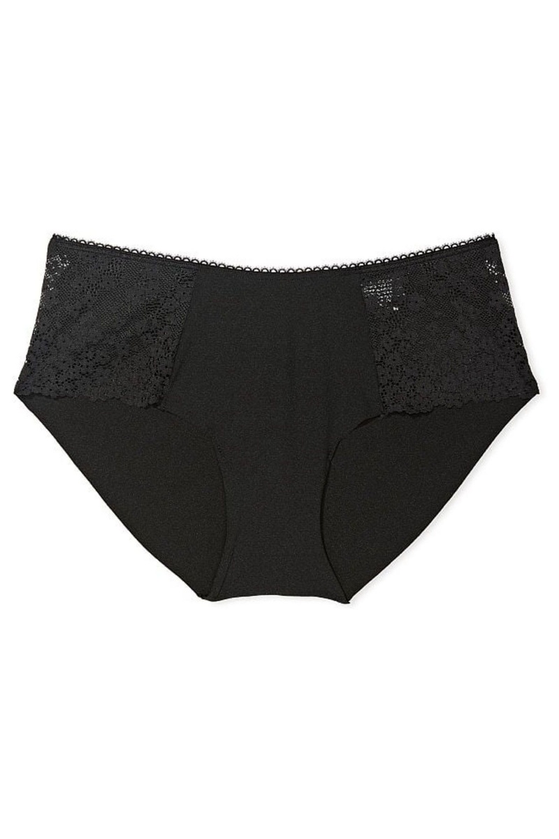 Victoria's Secret Sexy Illusions by Victorias Secret Spitze No-Show Hipster Knickers Schwarz | 325067XUM