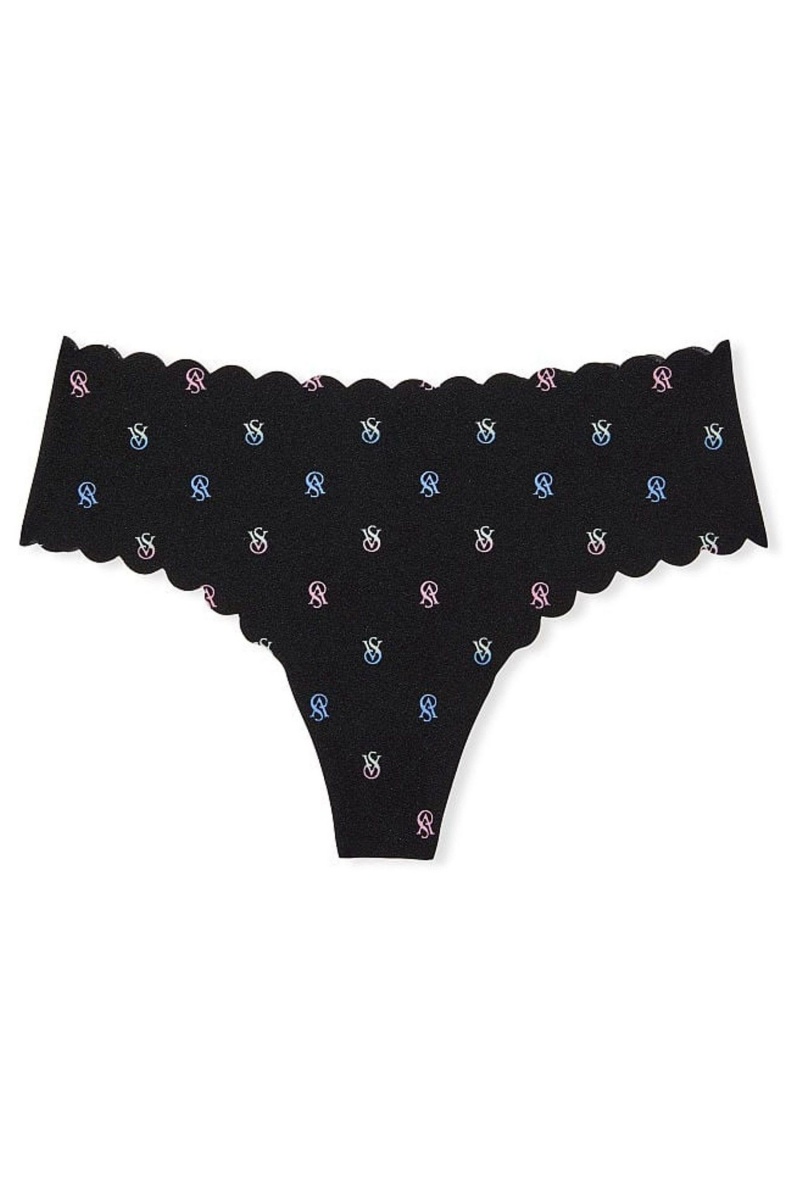 Victoria's Secret Sexy Illusions by Victorias Secret No Show Tanga Knickers Blau | 043928XBH