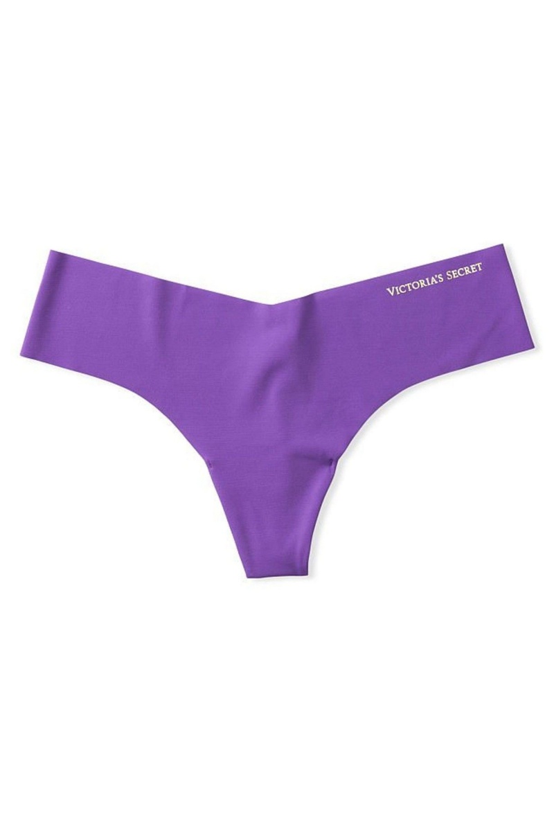 Victoria's Secret Sexy Illusions by Victorias Secret Smooth No Show Tanga Knickers Champagne Nude | 074895AVF