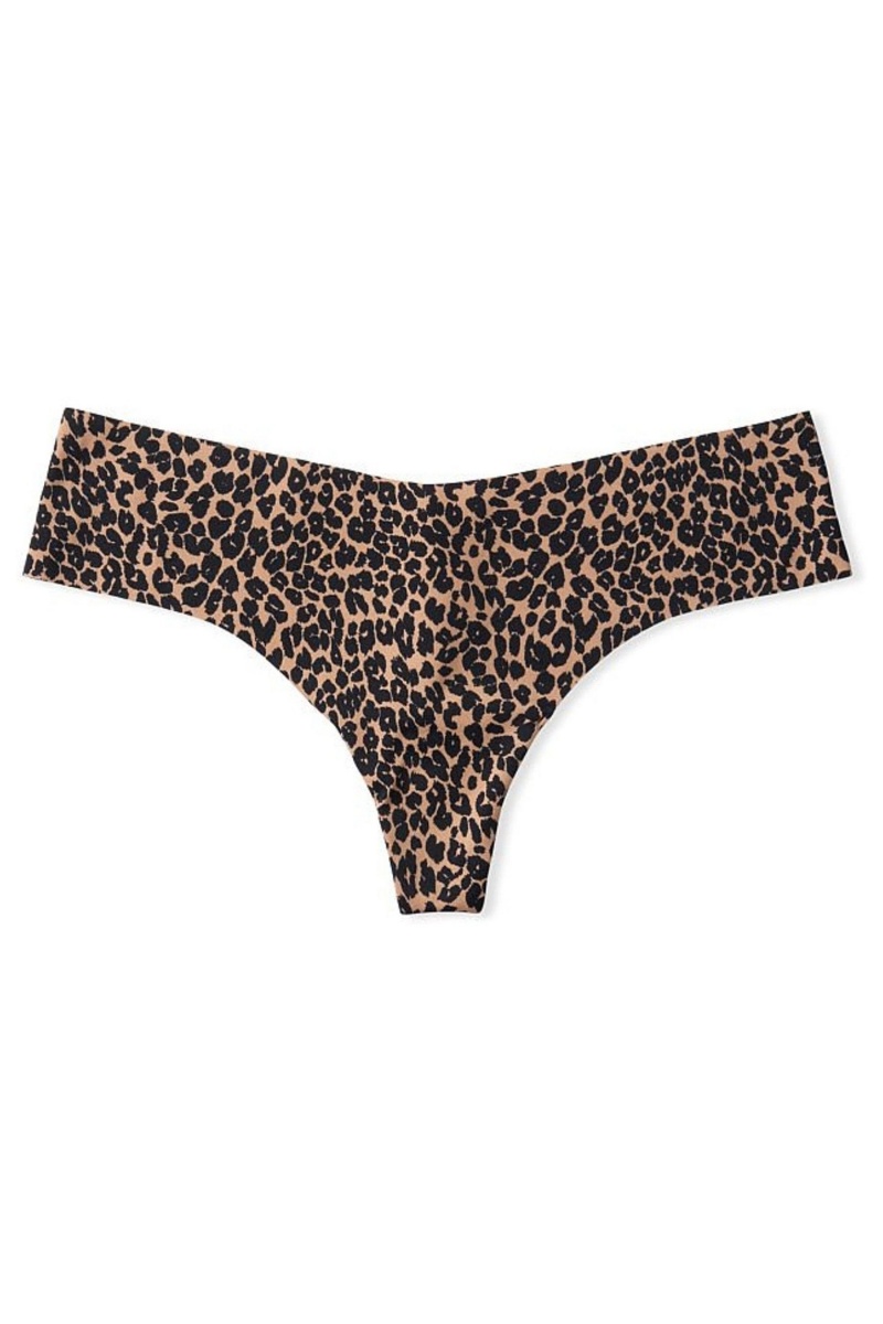 Victoria's Secret Sexy Illusions by Victorias Secret Smooth No Show Tanga Knickers Champagne Nude | 964870COH