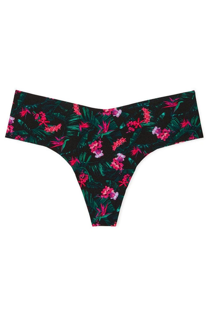 Victoria's Secret Sexy Illusions by Victorias Secret No Show Tanga Knickers Schwarz | 567193TJX