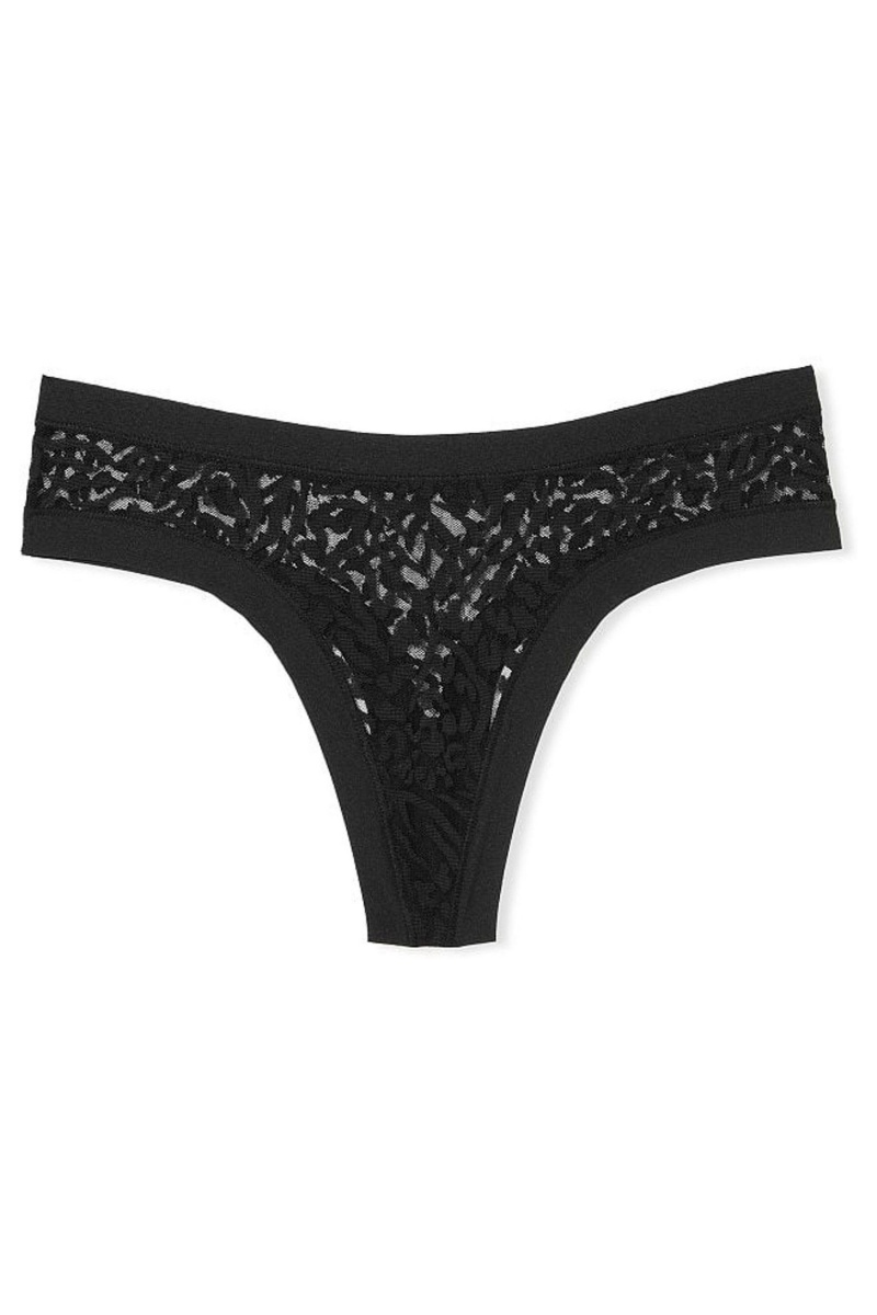 Victoria's Secret Sexy Illusions by Victorias Secret No Show Tanga Knickers Schwarz | 813960MYH