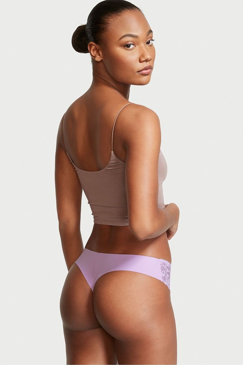 Victoria's Secret Sexy Illusions by Victorias Secret No Show Tanga Knickers Schwarz | 971806YIW