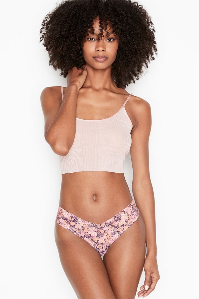 Victoria\'s Secret Sexy Illusions by Victorias Secret No Show Tanga Knickers Almost Nude | 613895LZS