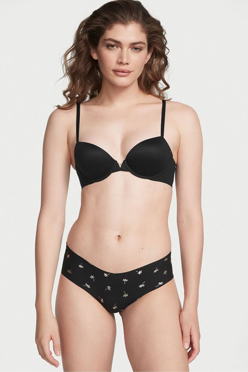 Victoria\'s Secret Sexy Illusions by Victorias Secret No Show Cheeky Knickers Schwarz | 745083BOE