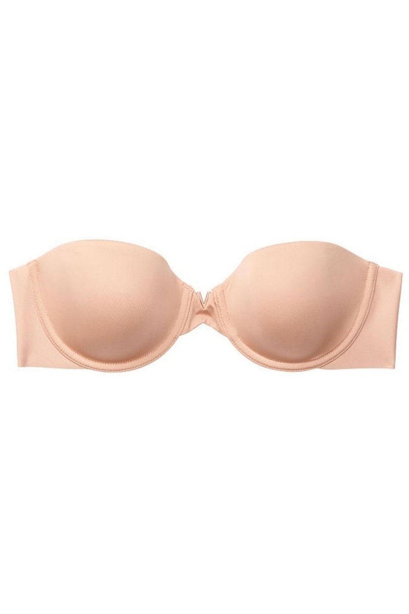 Victoria\'s Secret Sexy Illusions by Victorias Secret Smooth Lightly Gefütterte Multiway Strapless Bra Cameo Nude | 268170GCM