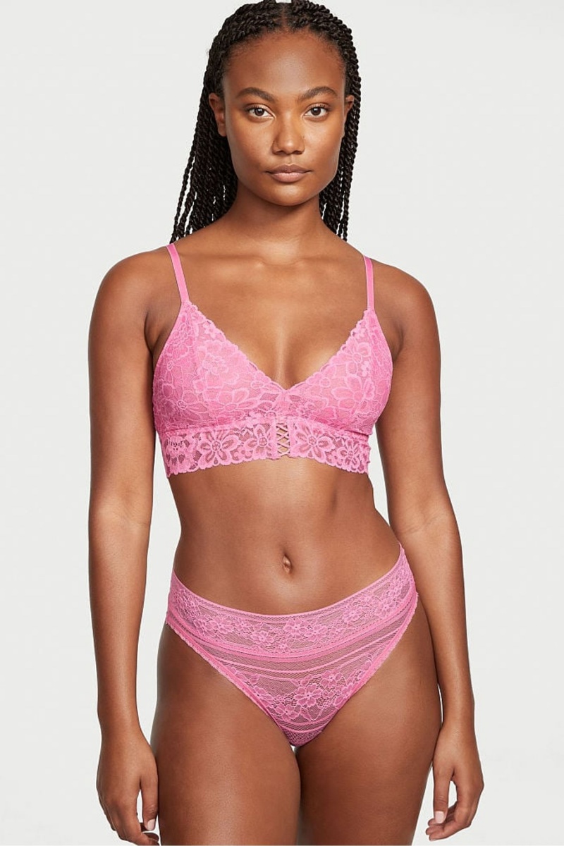 Victoria's Secret Sexy Tee Spitze Unlined Bralette Schwarz | 546801BLI