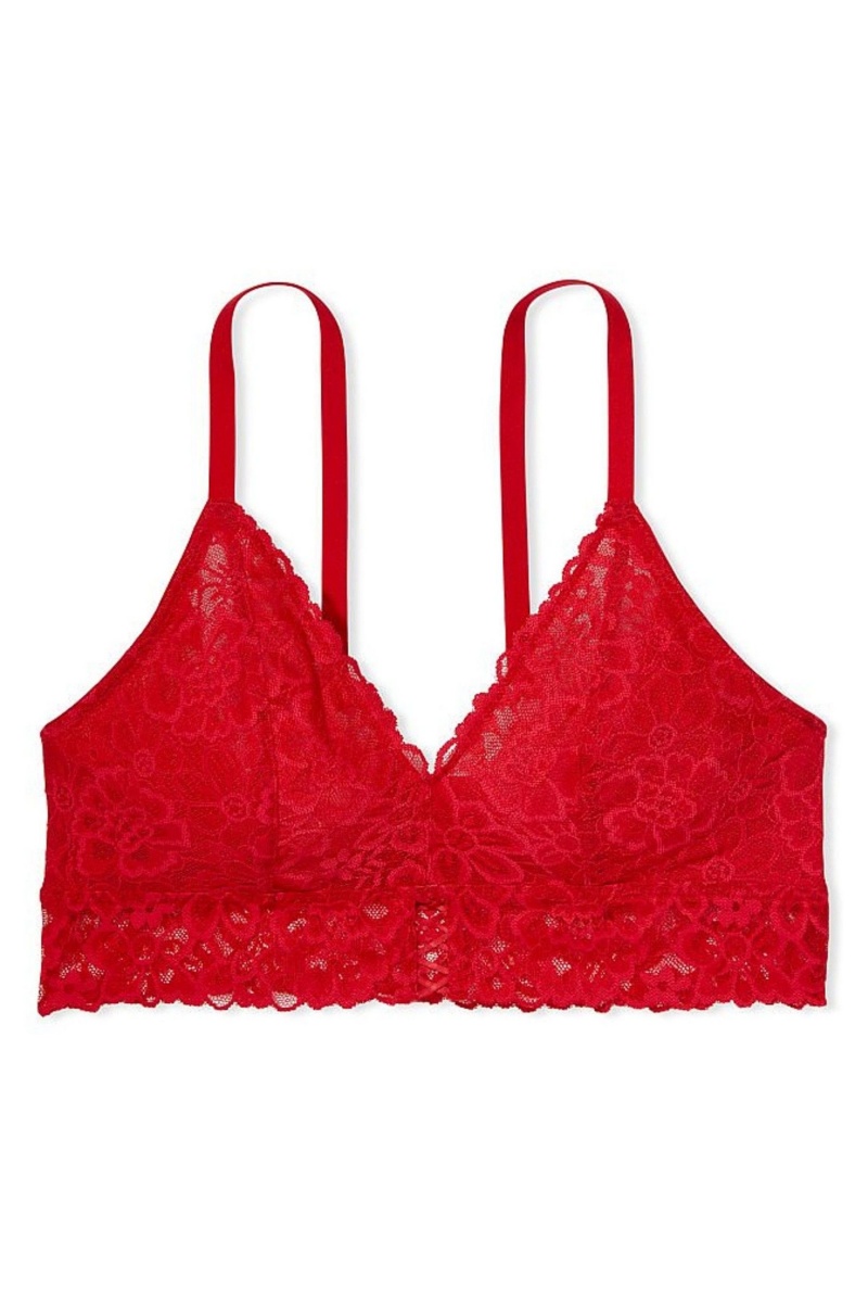 Victoria's Secret Sexy Tee Spitze Unlined Bralette Rot | 971836EFQ