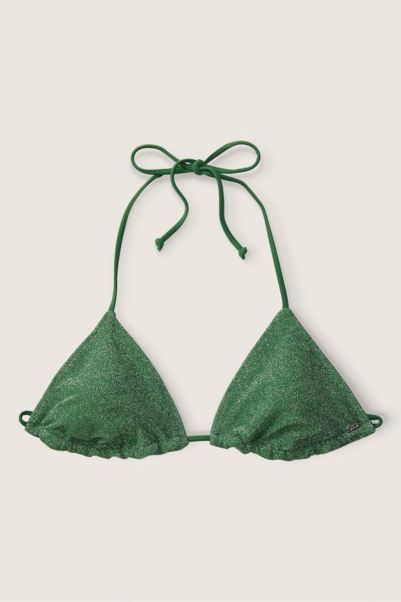 Victoria's Secret Shimmer Push Up Bikini Top Grün | 350617ZAR