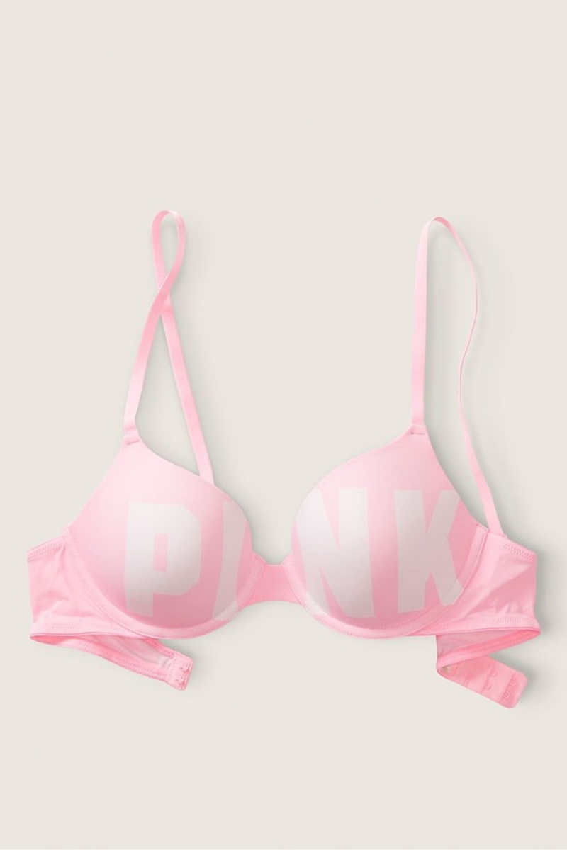 Victoria's Secret Smooth Lightly Gefütterte T-Shirt Bra Weiß | 915276FUS