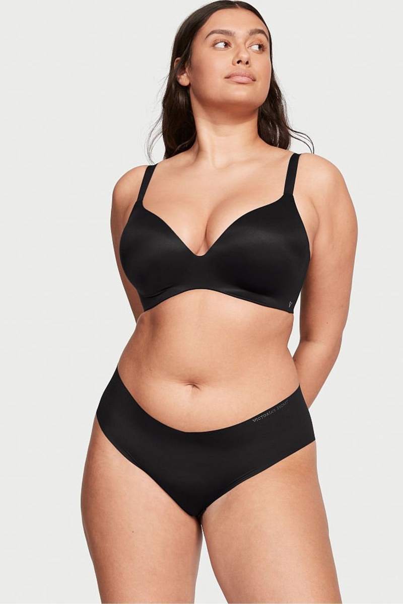 Victoria's Secret Smooth Lightly Gefütterte Non Wired Push Up Bra Schwarz | 172894LEW