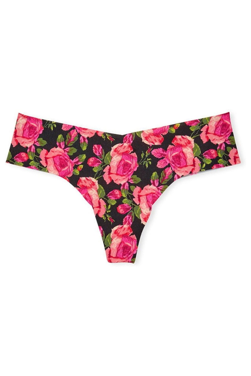 Victoria's Secret Smooth No Show Tanga Knickers Schwarz | 084361PRN