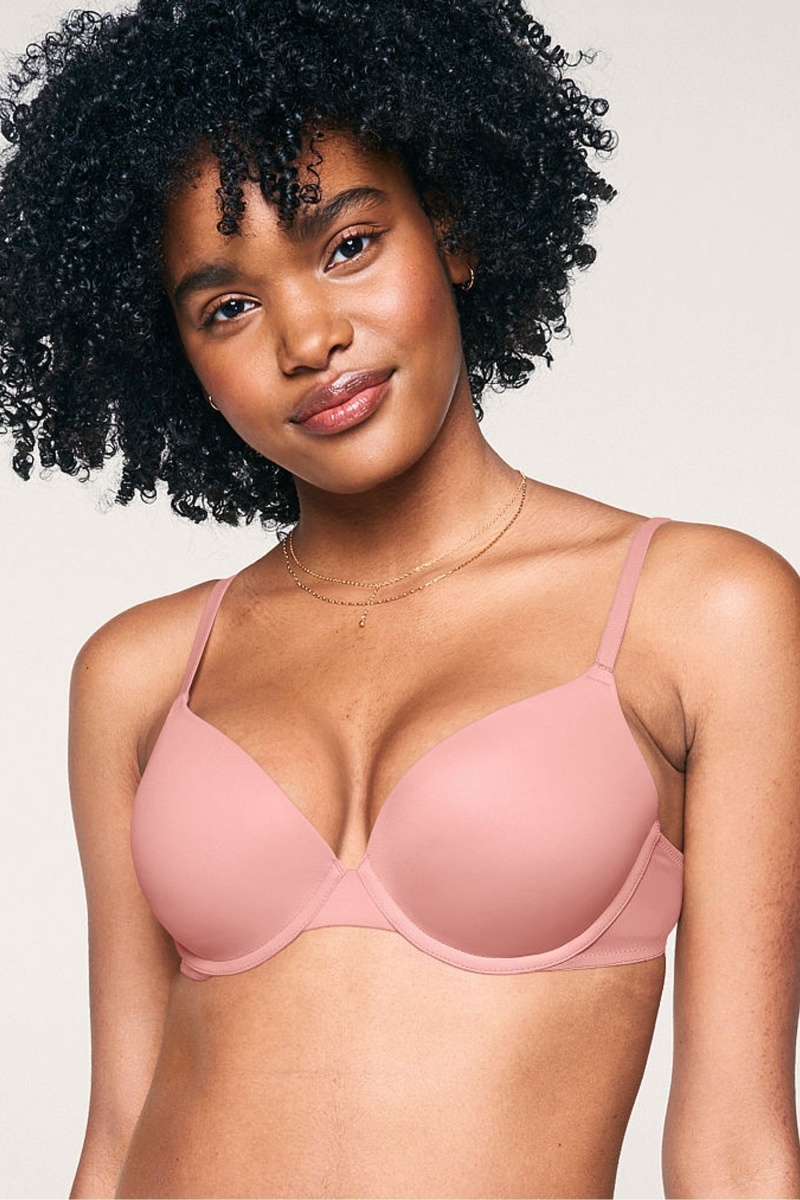 Victoria\'s Secret Smooth Push Up T-Shirt Bra Lila | 472063CLM