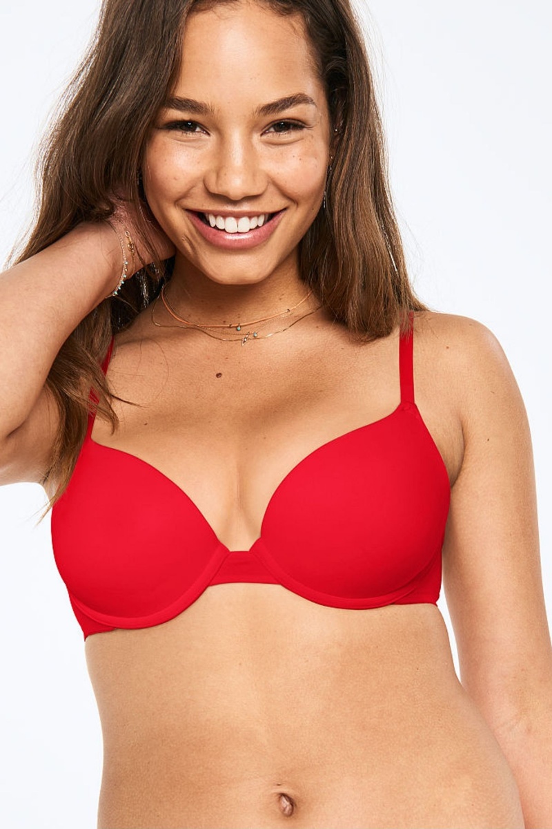 Victoria\'s Secret Smooth Push Up T-Shirt Bra Lila | 178024IDZ