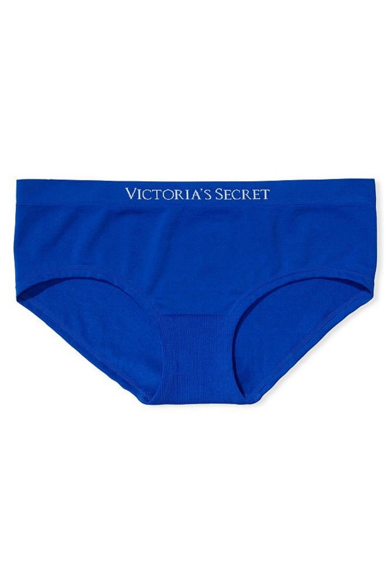 Victoria's Secret Smooth Seamless Hipster Knickers Blau | 018653XUH