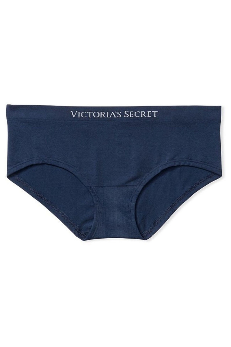 Victoria's Secret Smooth Seamless Hipster Knickers Navy Blau | 564930KMS