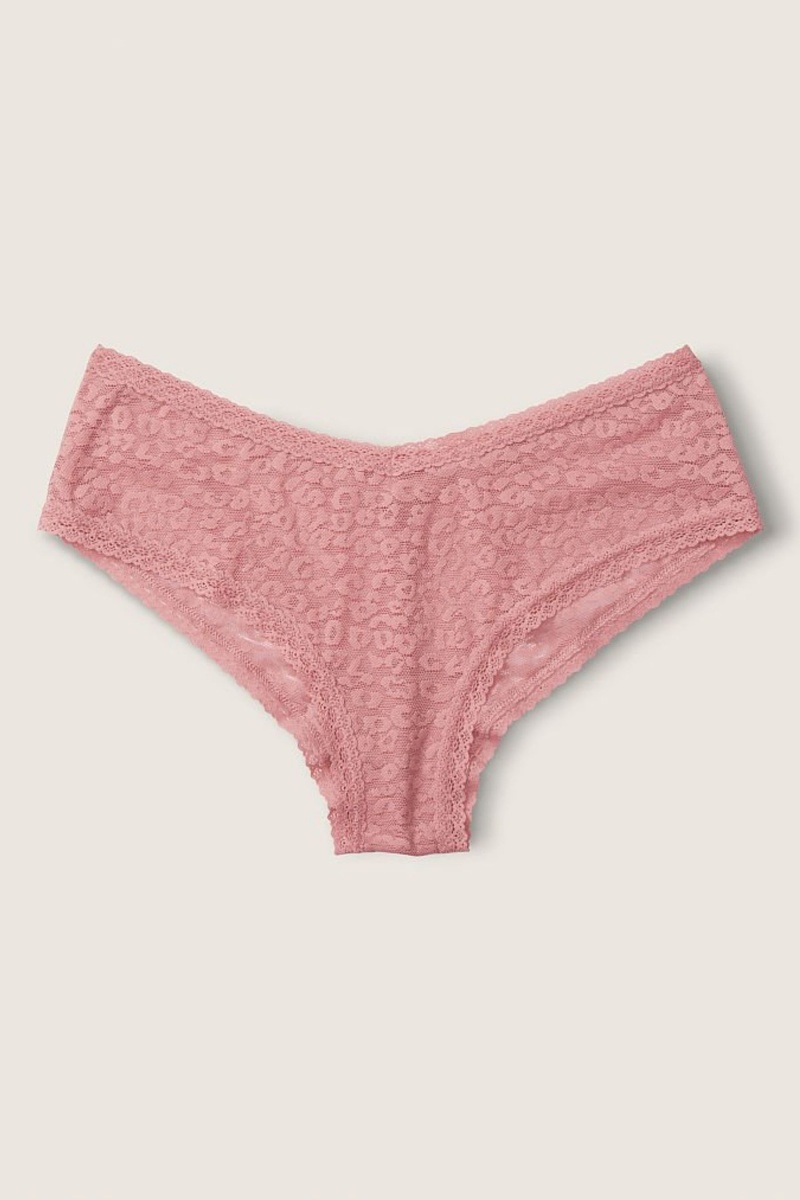 Victoria\'s Secret Spitze Logo Cheeky Knickers Weiß | 512364MOD