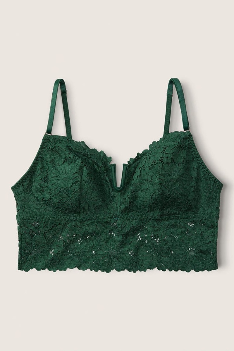 Victoria's Secret Spitze Longline Bralette Weiß | 021967WHA