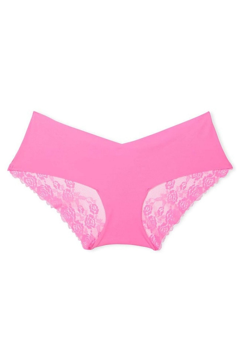 Victoria\'s Secret Spitze No Show Hipster Knickers Rosa | 502847WPS