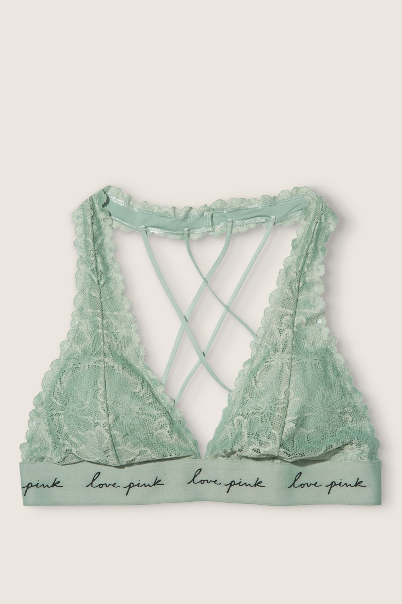 Victoria's Secret Spitze Riemchen Back Halterneck Bralette Weiß | 251763HJC