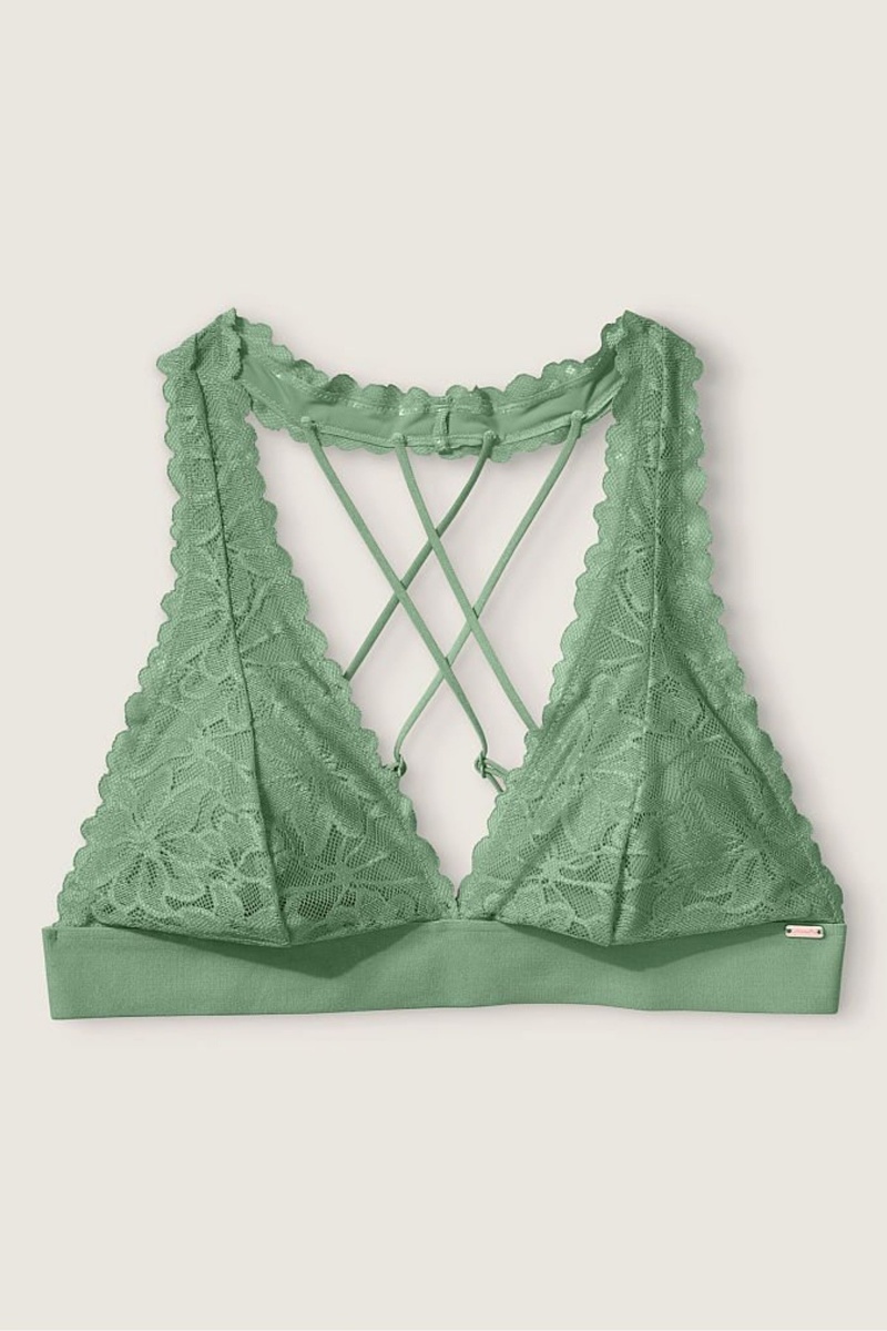 Victoria\'s Secret Spitze Riemchen Back Halterneck Bralette Gelb | 684052UZH