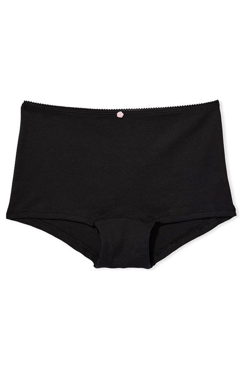 Victoria's Secret Stretch Baumwoll Baumwoll Kurzes Knickers Schwarz | 750819CFR