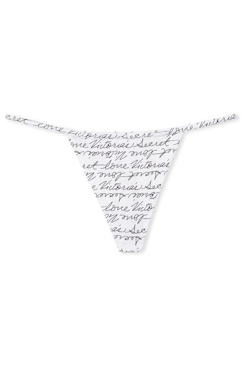 Victoria's Secret Stretch Baumwoll Baumwoll G String Knickers Weiß | 758364WZV