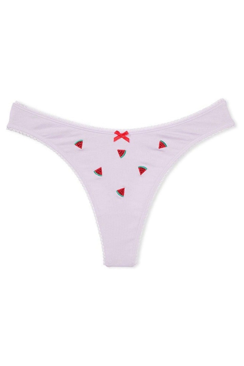 Victoria's Secret Stretch Baumwoll Baumwoll High Leg Tanga Knickers Perfume Watermelon | 857132QTD