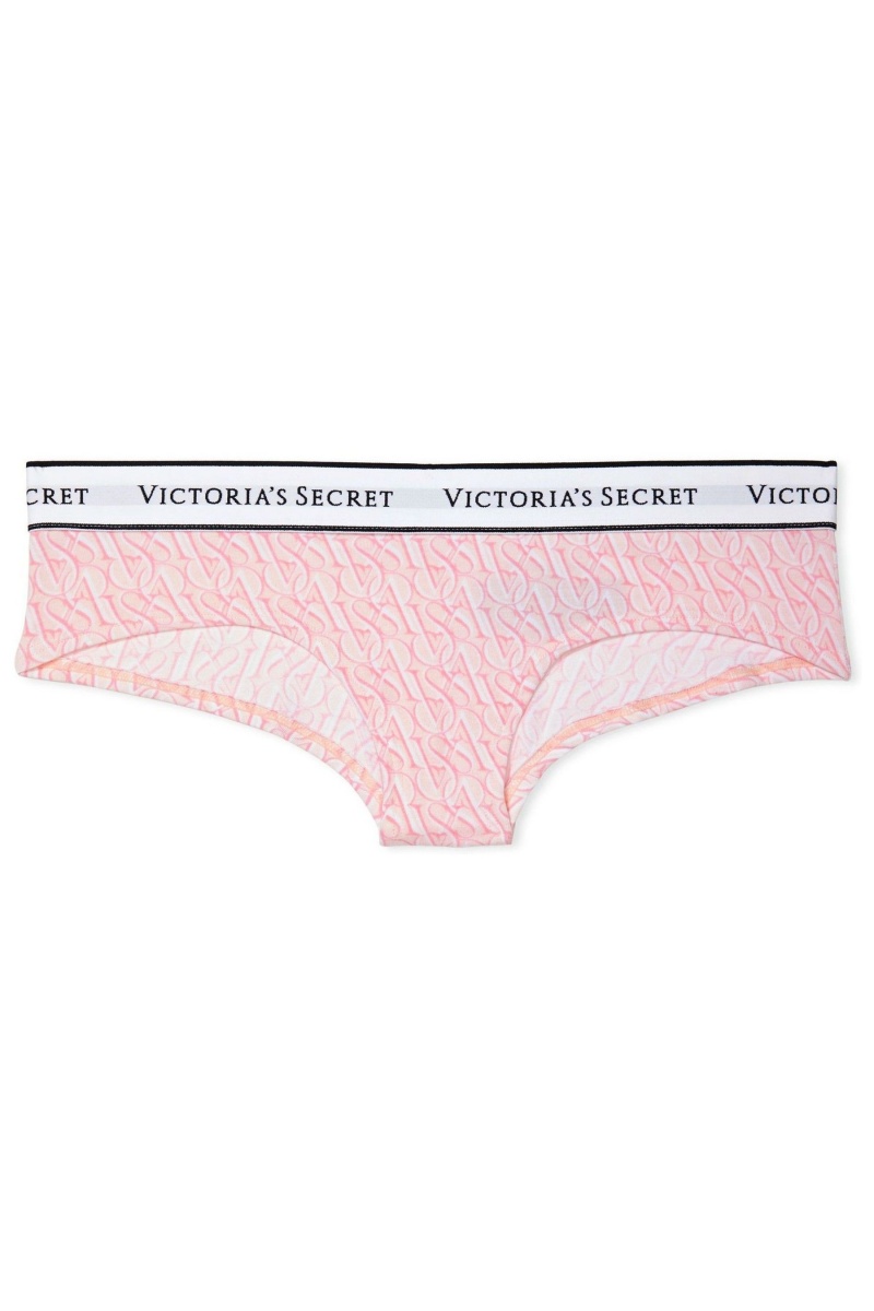 Victoria's Secret Stretch Baumwoll Logo Knickers Blau | 739501CWK