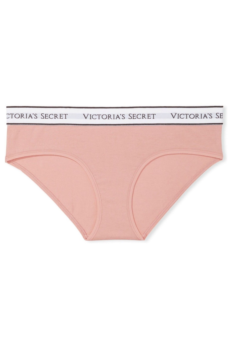 Victoria's Secret Stretch Baumwoll Logo Knickers Rosa Rosa | 715482YLC