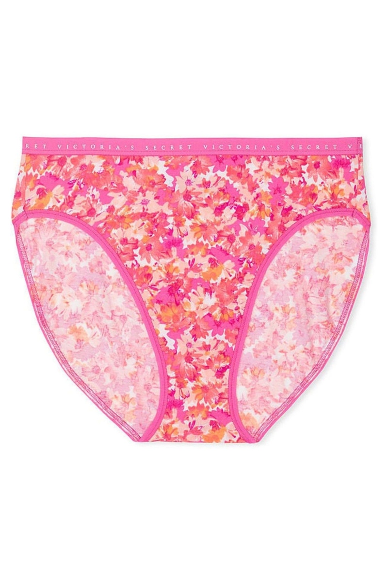 Victoria's Secret Stretch Baumwoll Stretch Baumwoll High Leg Brief Knickers Rosa | 584306QXH