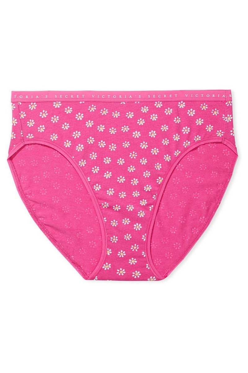 Victoria\'s Secret Stretch Baumwoll Stretch Baumwoll High Leg Brief Knickers Rosa | 215430PSD