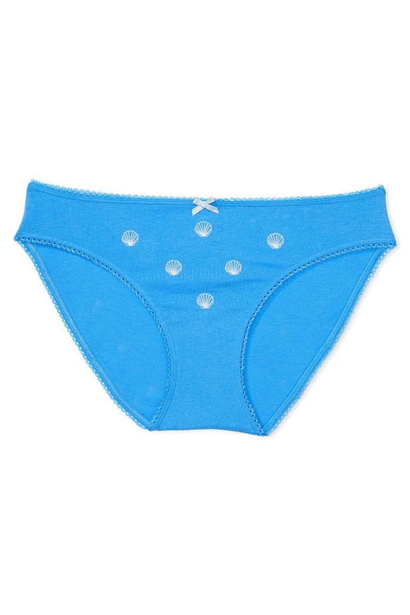 Victoria's Secret Stretch Baumwoll Stretch Baumwoll Knickers Blau | 025864VAT