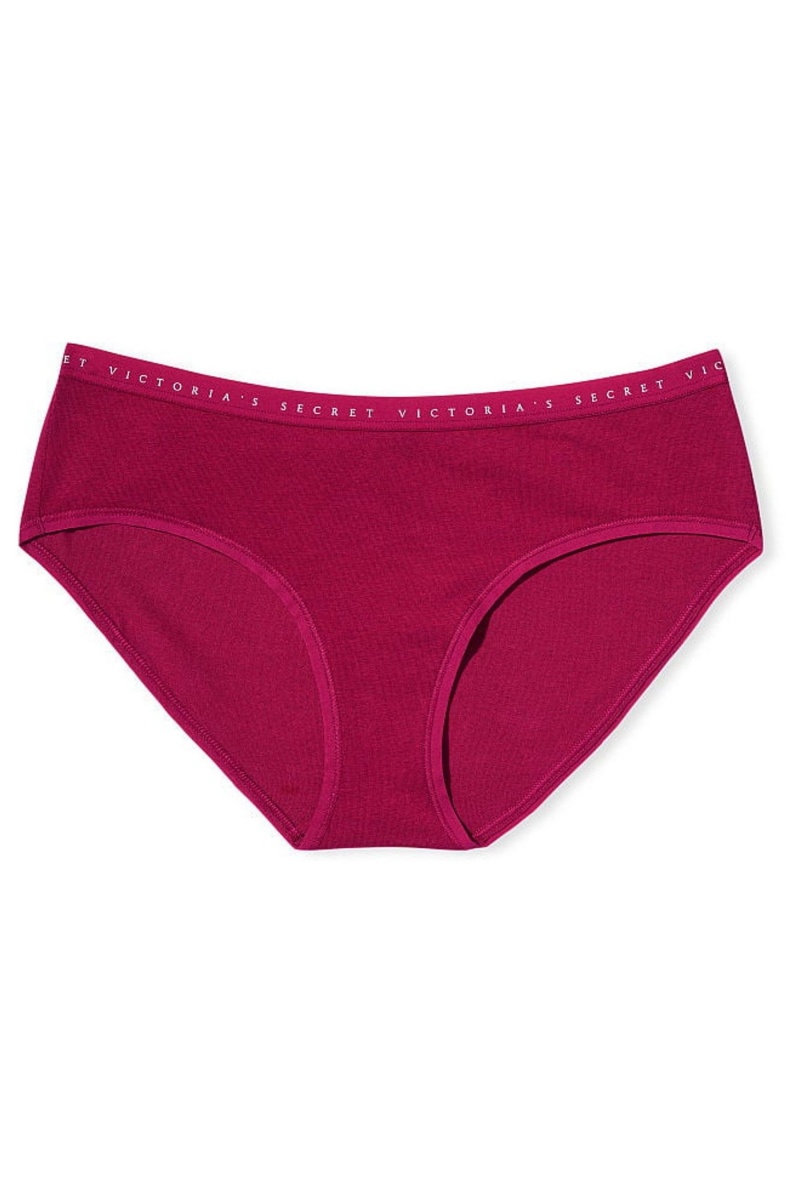 Victoria\'s Secret Stretch Baumwoll Stretch Baumwoll Hiphugger Panty Schwarz | 465108KVU