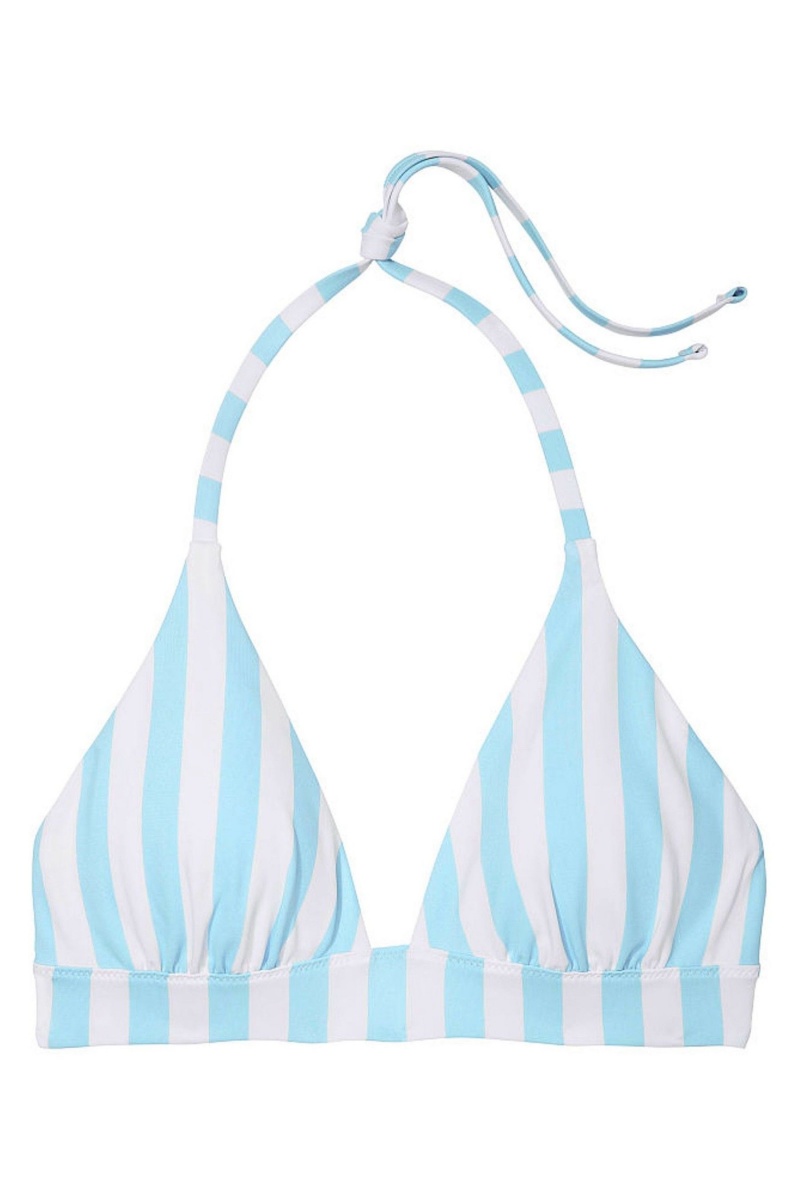 Victoria's Secret Swim Bikini Top Blau Streifen | 091368MQB