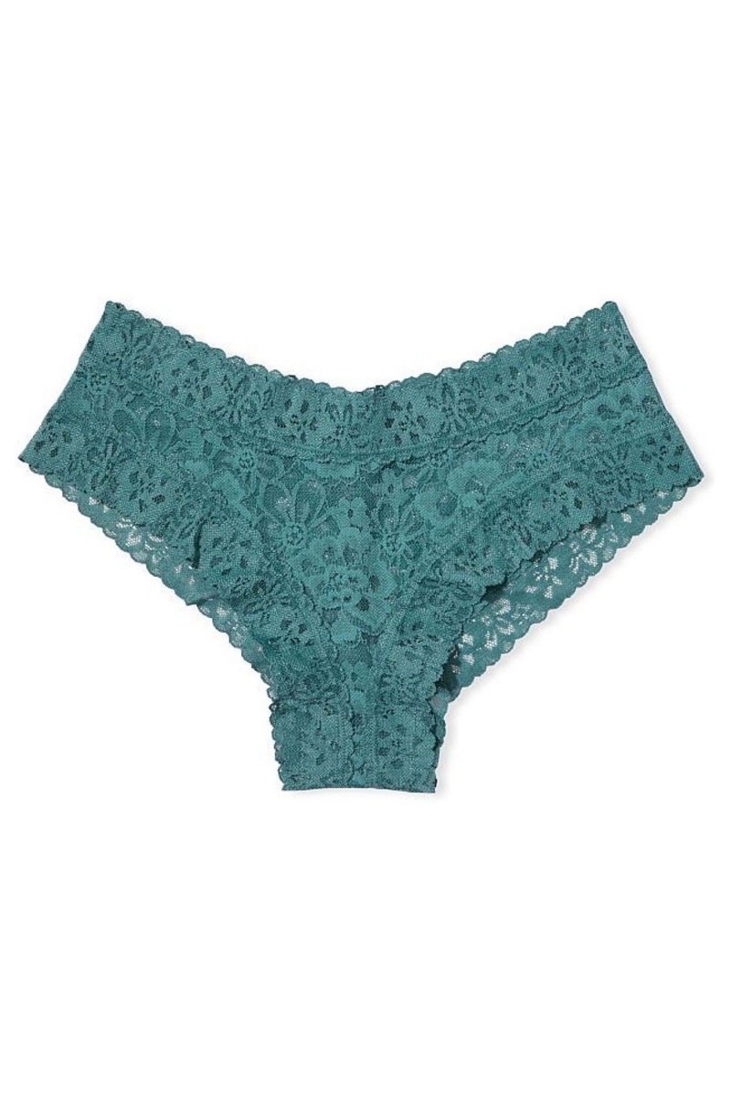 Victoria's Secret The Lacie Spitze Cheeky Knickers Blau | 173508PAS