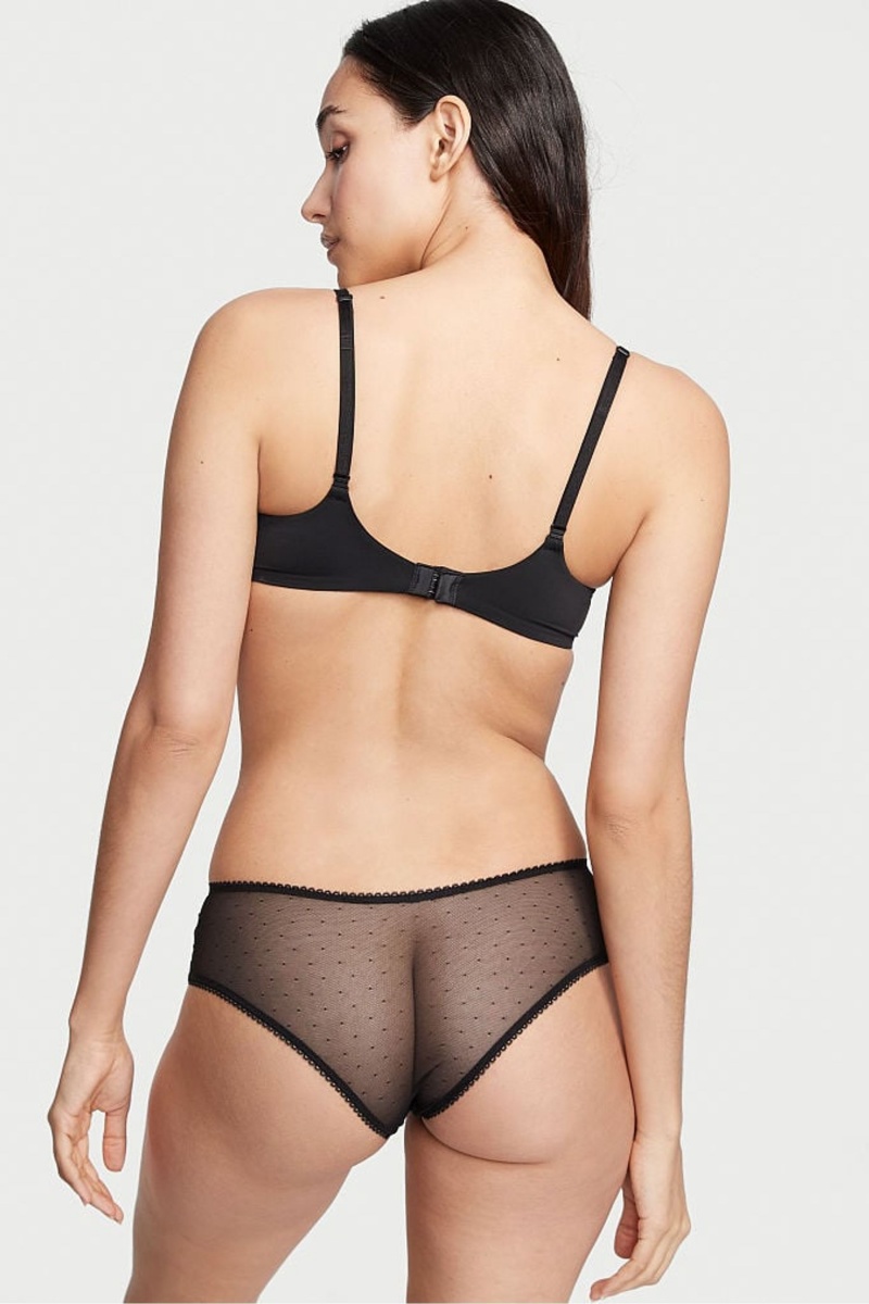 Victoria's Secret The Lacie Spitze Cheeky Knickers Schwarz | 964318EXY