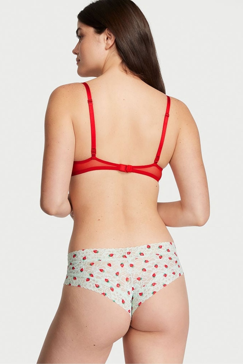 Victoria's Secret The Lacie Spitze Cheeky Knickers Grün | 850692EQD