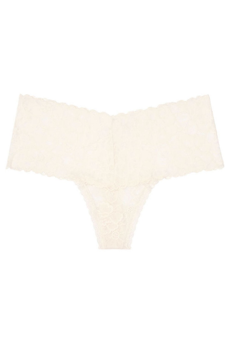 Victoria's Secret The Lacie Spitze Weite Band Tanga Panty Rosa | 483012FHI