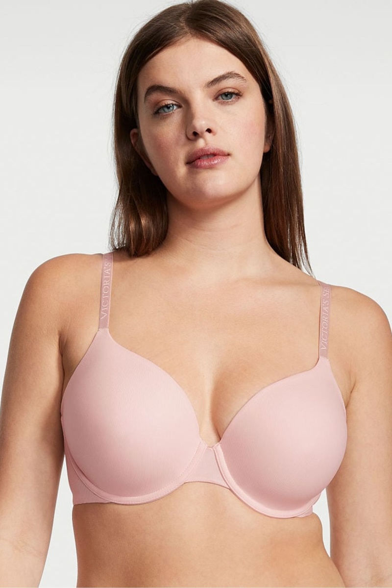 Victoria\'s Secret The T-Shirt Bombshell Front Befestigung Push Up Bra Rosa | 632491BUA