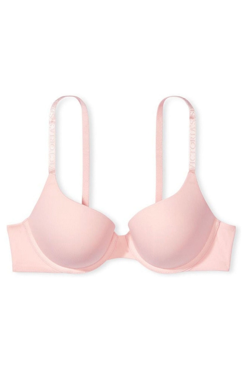 Victoria's Secret The T-Shirt Full Cup Push Up Smooth Bra Rosa | 174352HXK