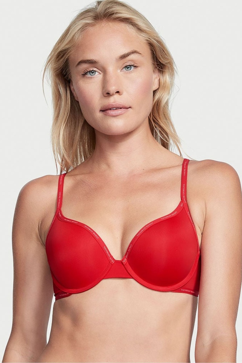 Victoria\'s Secret The T-Shirt Logo Riemen Bra Rot | 028953XQE