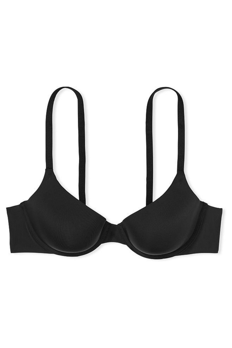 Victoria's Secret The T-Shirt Smooth Lightly Gefütterte T-Shirt Bra Schwarz | 759048LDH