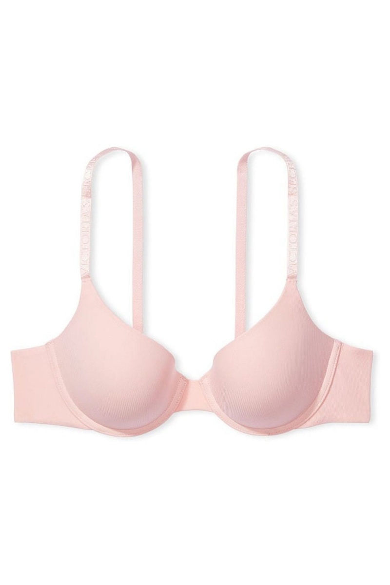 Victoria's Secret The T-Shirt Smooth Lightly Gefütterte T-Shirt Bra Rosa | 695128PNS