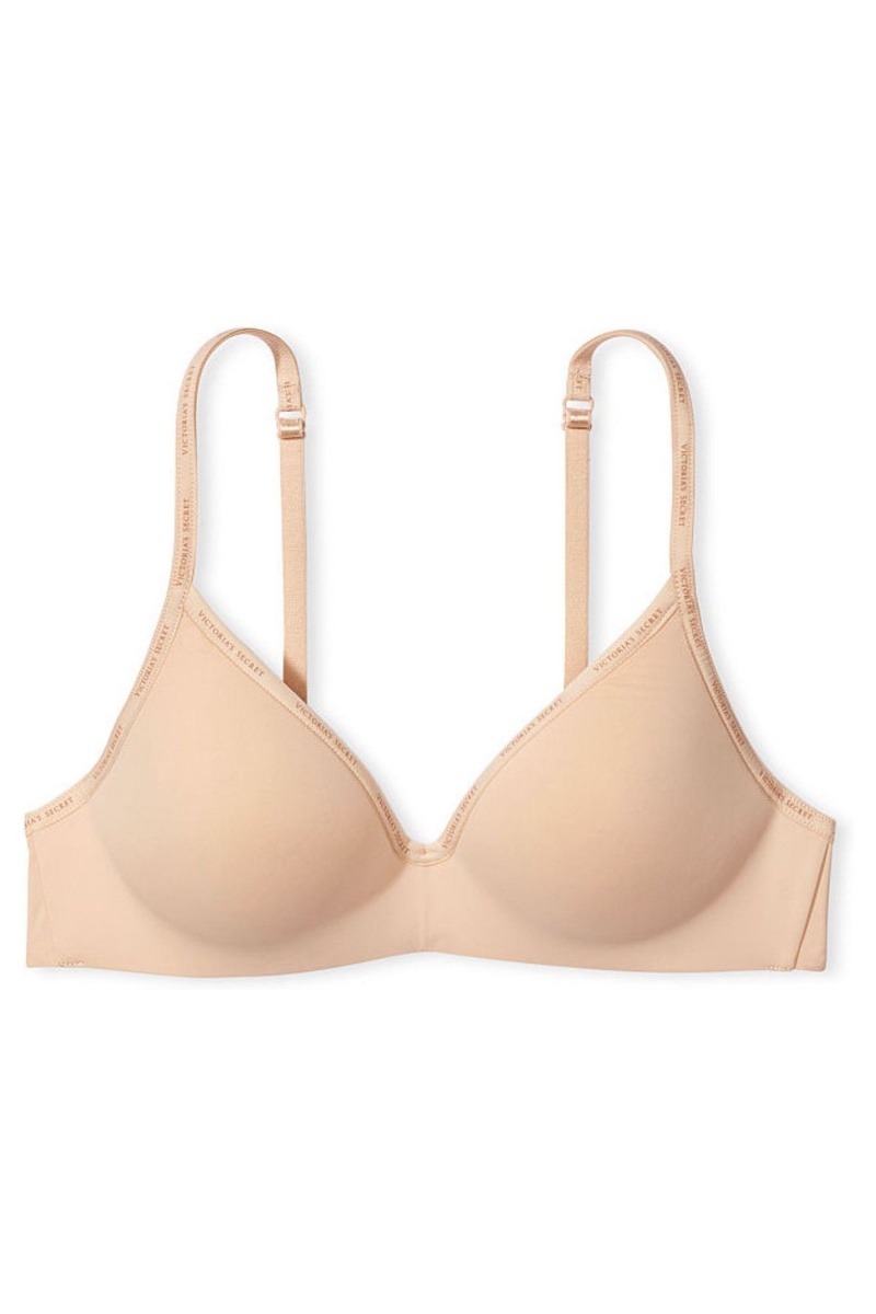 Victoria's Secret The T-Shirt Smooth Lightly Gefütterte Non Wired T-Shirt Bra Champagne Nude | 847239QAJ